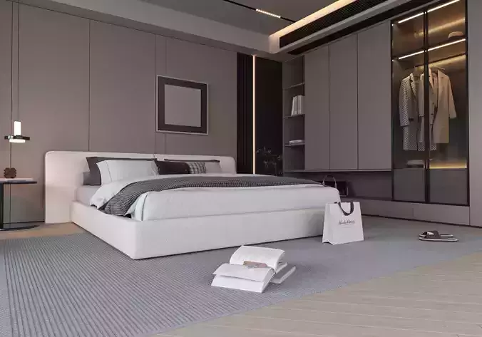 Bedroom Interior 07 3D model 3