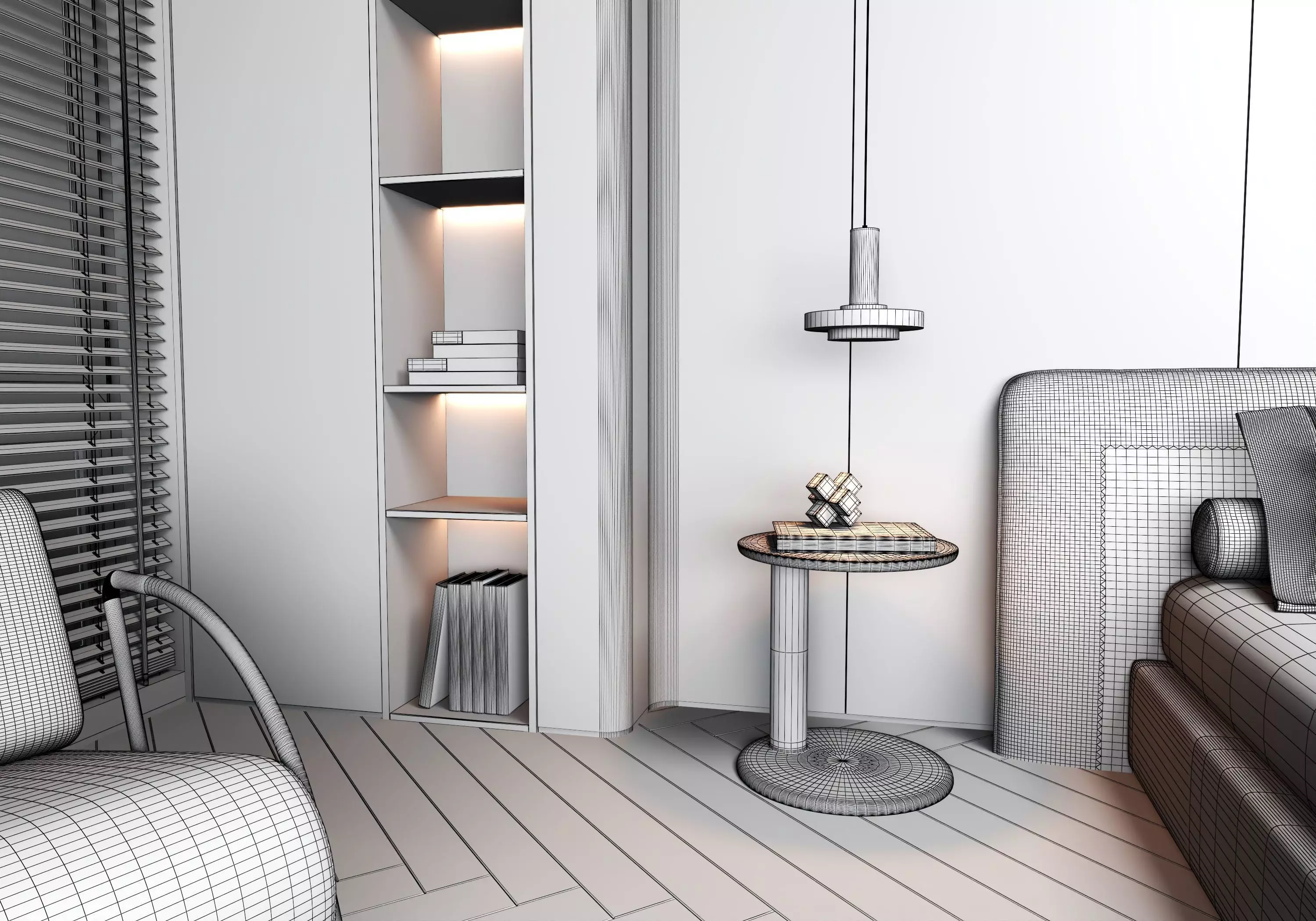 Bedroom Interior 07 3D model_17