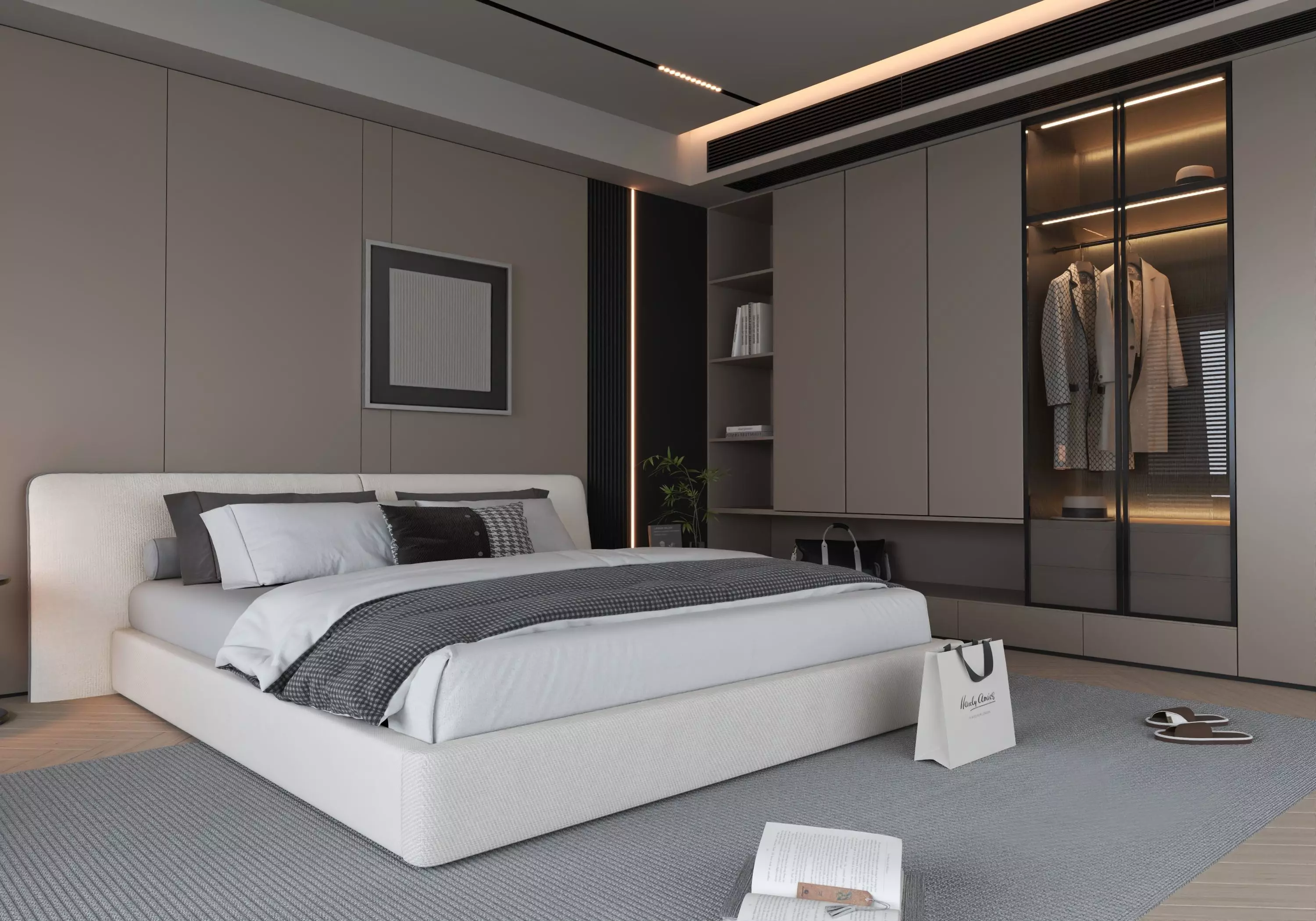 Bedroom Interior 07 3D model_4