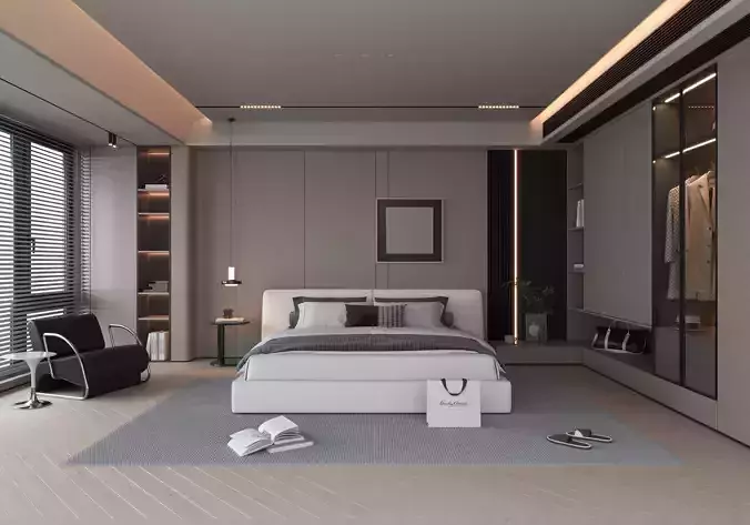 Bedroom Interior 07 3D model