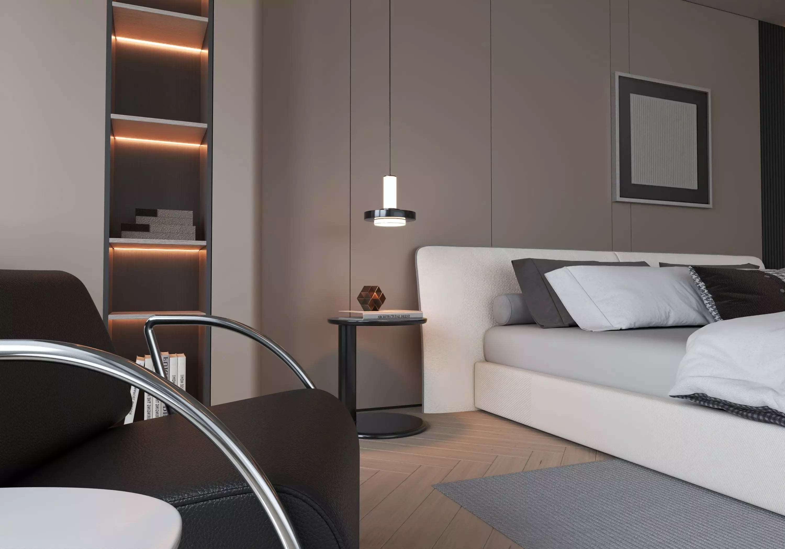 Bedroom Interior 07 3D model_5