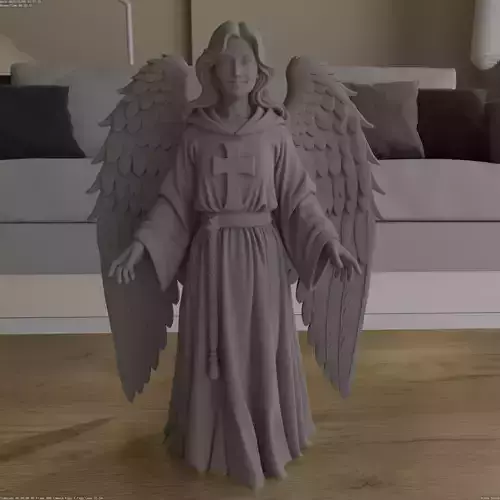 Smiling Christmas Nativity Angel STL Model 3D print model