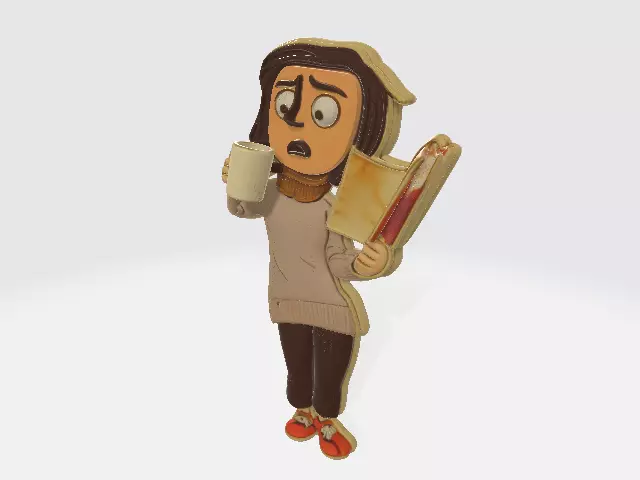 Coraline Pendant The Mother Coraline Mel Jones Model 02 3D print model_1