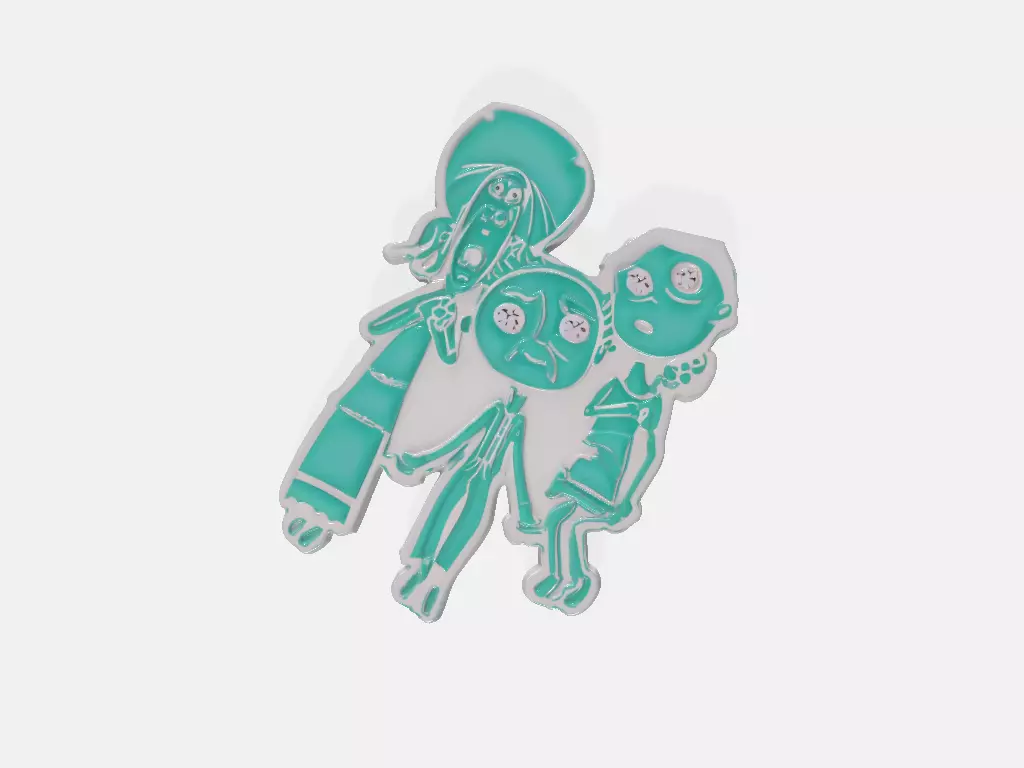 Coraline Pendant The Ghost children Model 02 3D print model_1