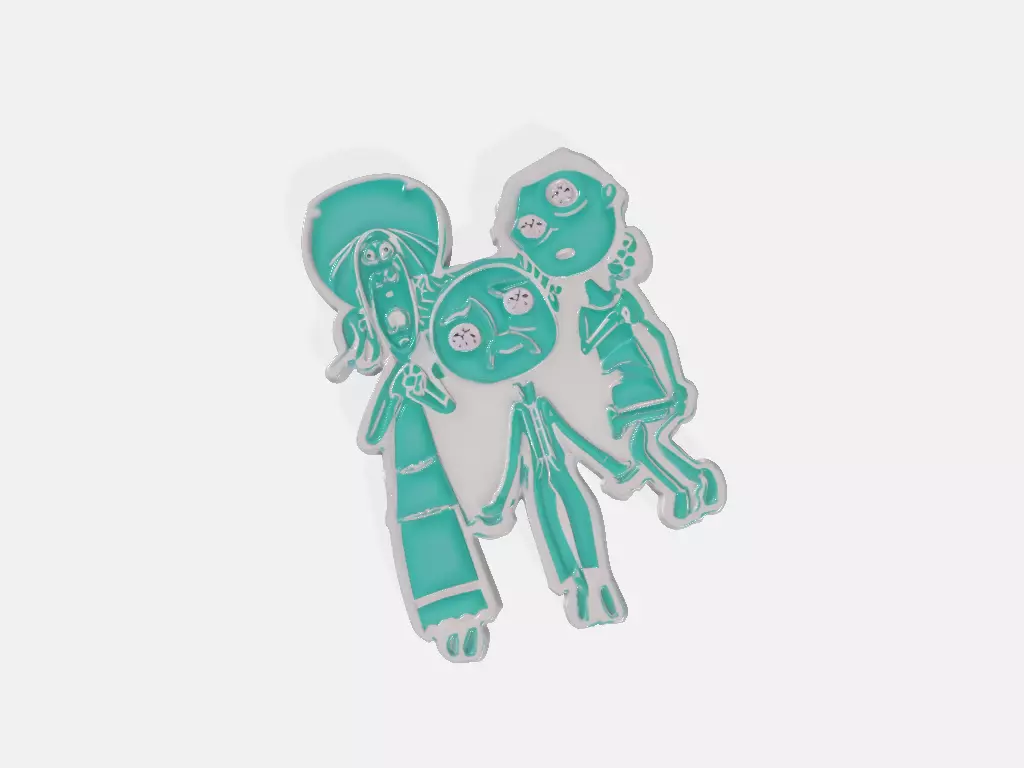 Coraline Pendant The Ghost children Model 02 3D print model_0