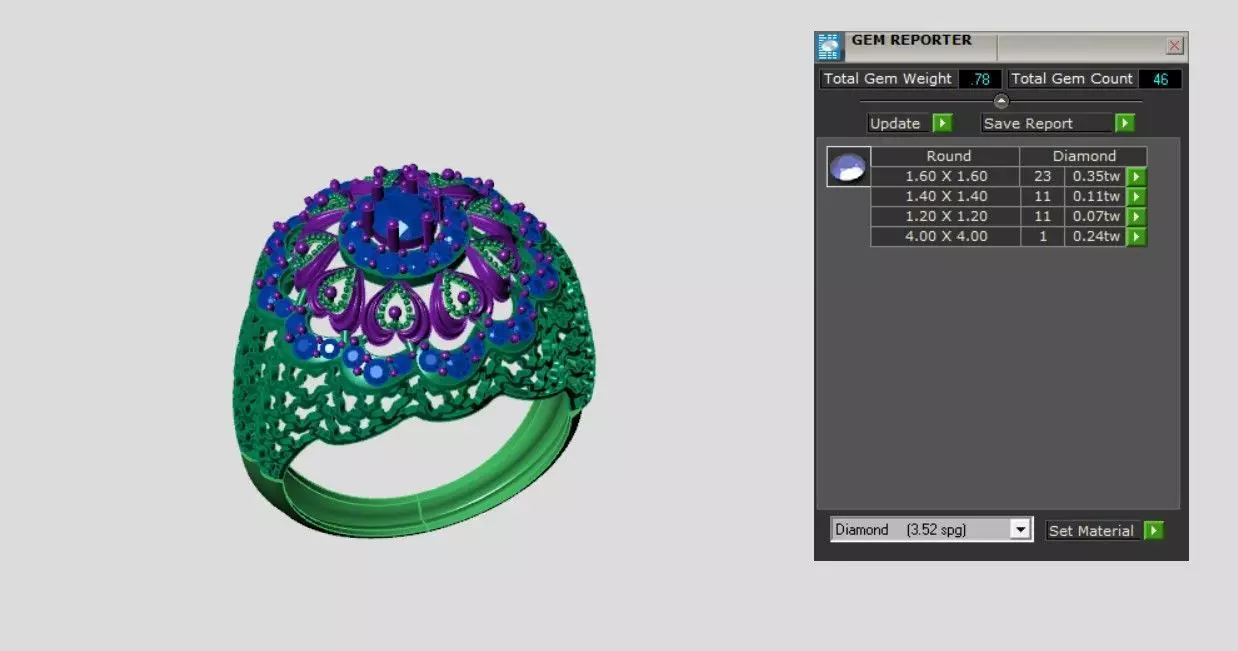 Rings 3D print model_3
