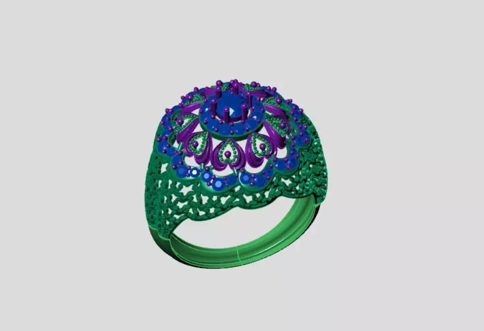 Rings 3D print model_2