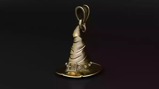 Enchanted Witch Hat Pendant 