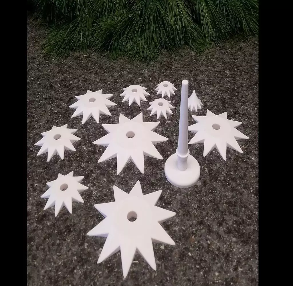 Stacking Christmas Tree Easy-to-Print STL File 3D print model_1