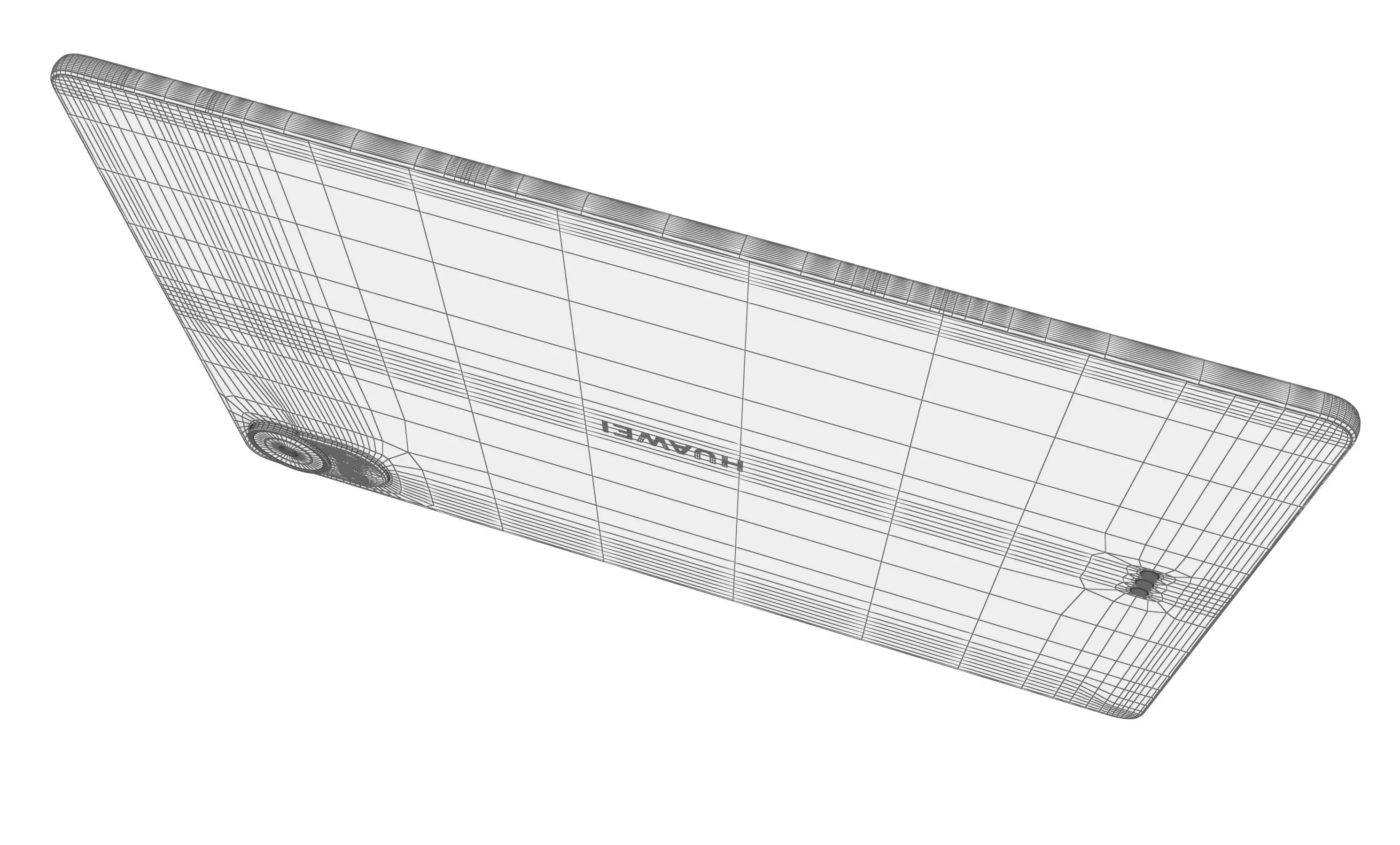 Huawei MatePad 12X White High Poly 3D model_16