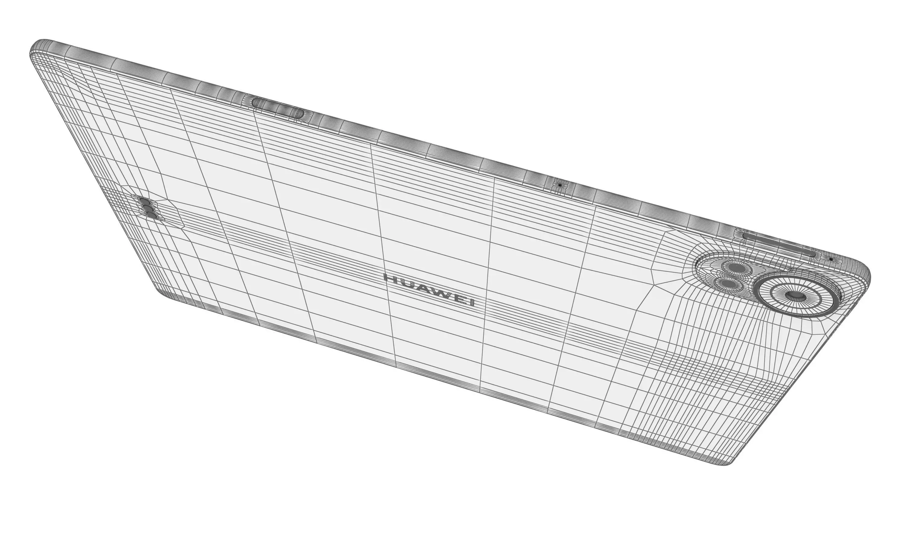 Huawei MatePad 12X White High Poly 3D model_14
