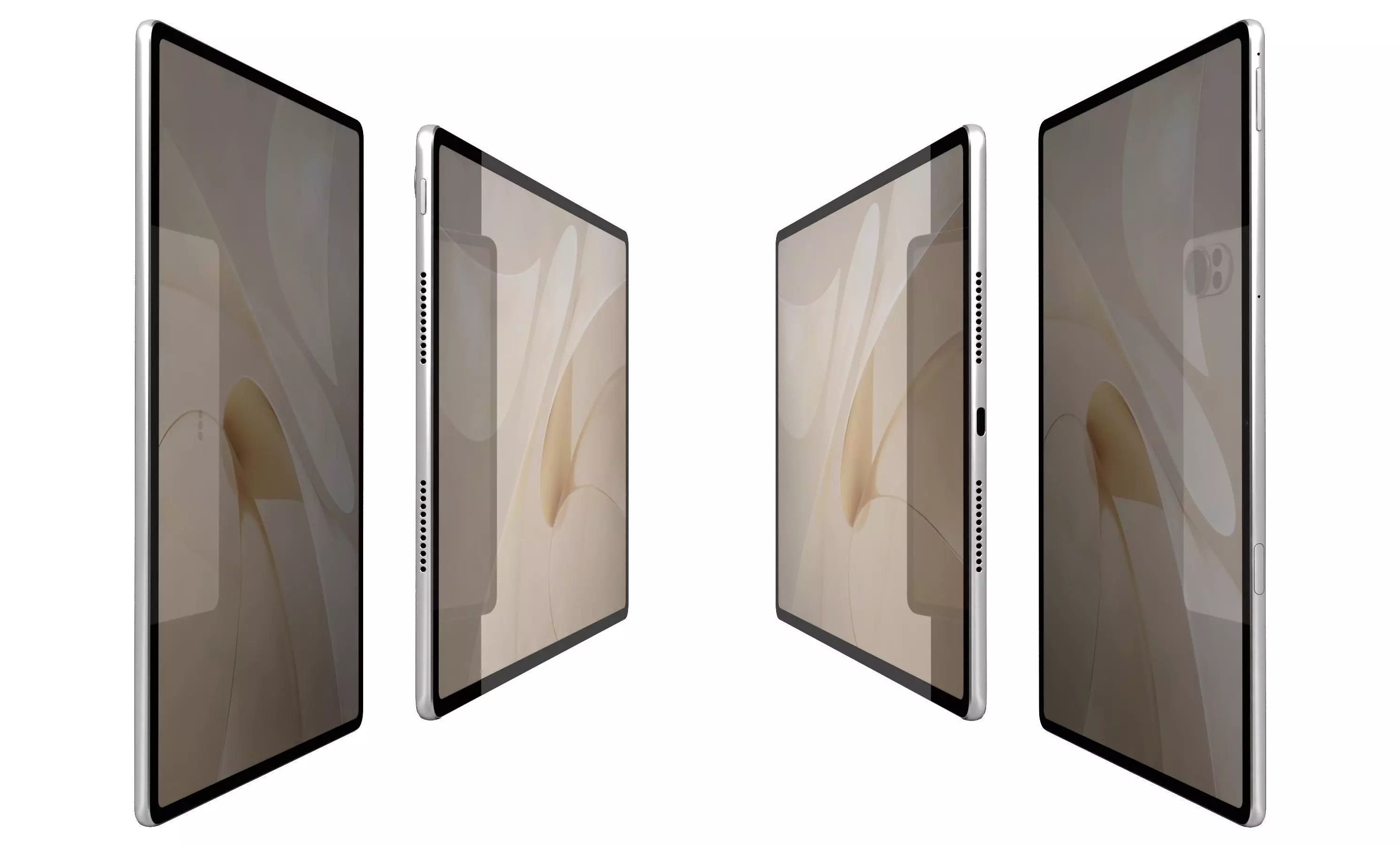 Huawei MatePad 12X White High Poly 3D model_2