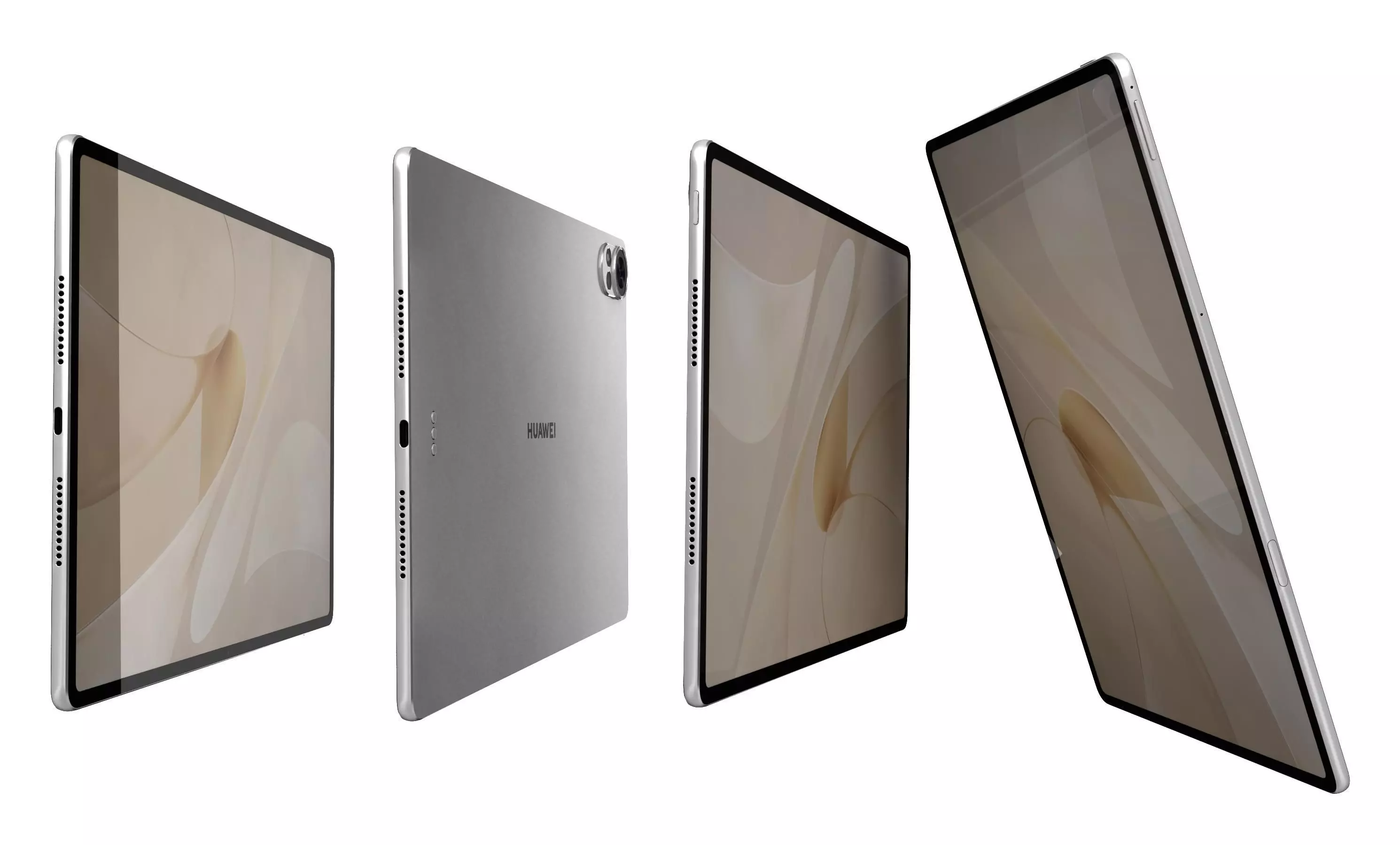 Huawei MatePad 12X White High Poly 3D model_6