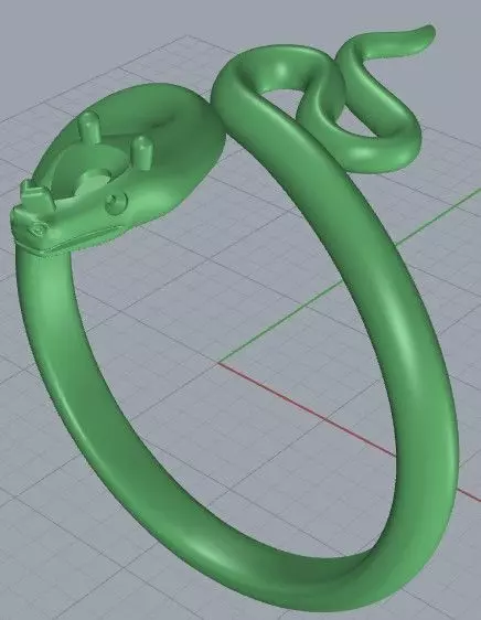 Ring Snake0017 3D print model_4