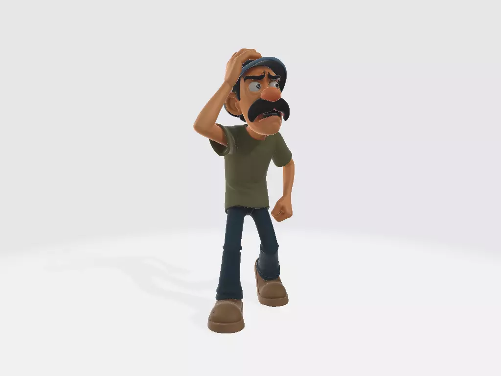 El Chavo del Ocho Cartoon Don Ramon Model 05 3D print model_4