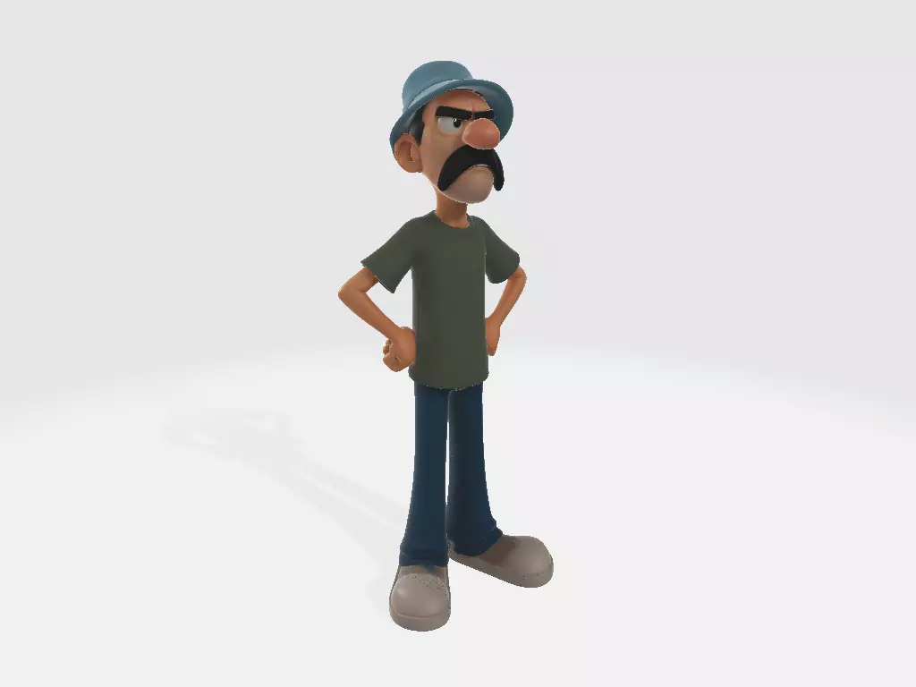 El Chavo del Ocho Cartoon Don Ramon Model 01 3D print model_0