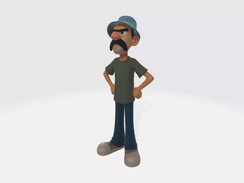El Chavo del Ocho Cartoon Don Ramon Model 01 3D print model_1
