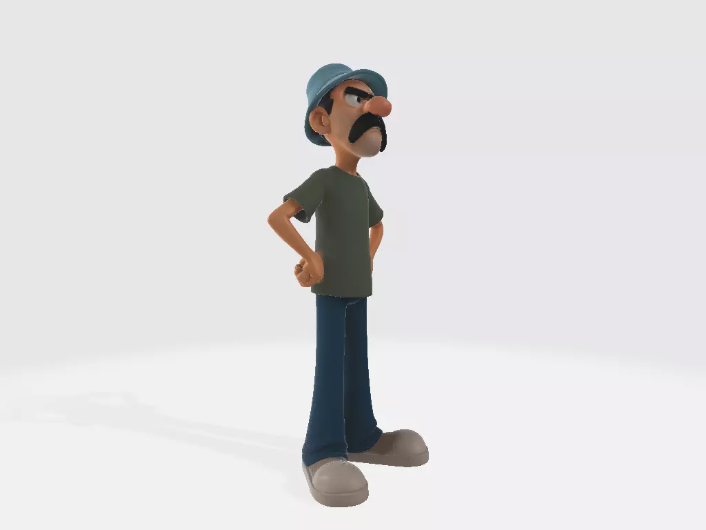 El Chavo del Ocho Cartoon Don Ramon Model 01 3D print model_4