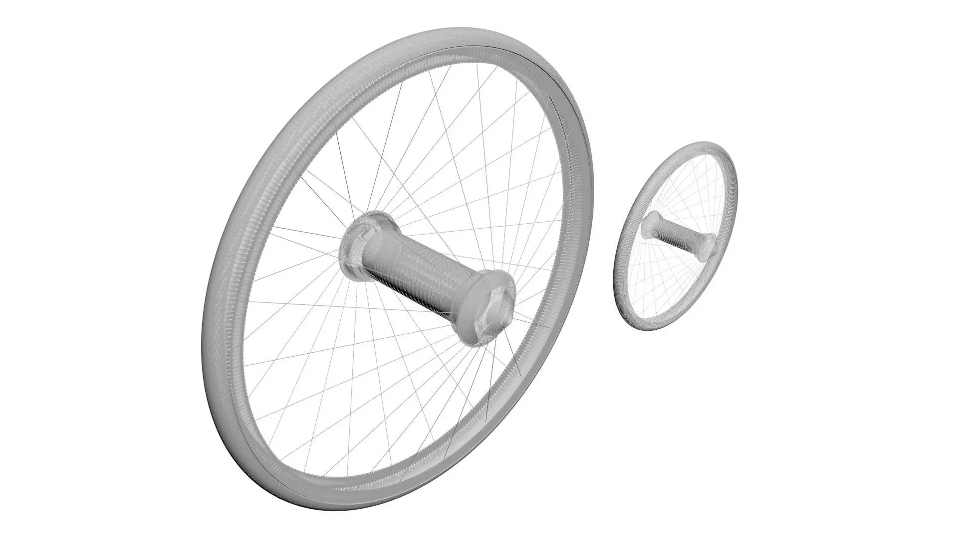 Benz Patent Motorwagen Tires 3D model_19