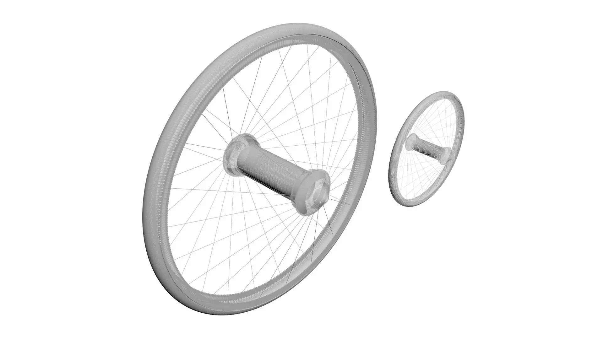 Benz Patent Motorwagen Tires 3D model_24