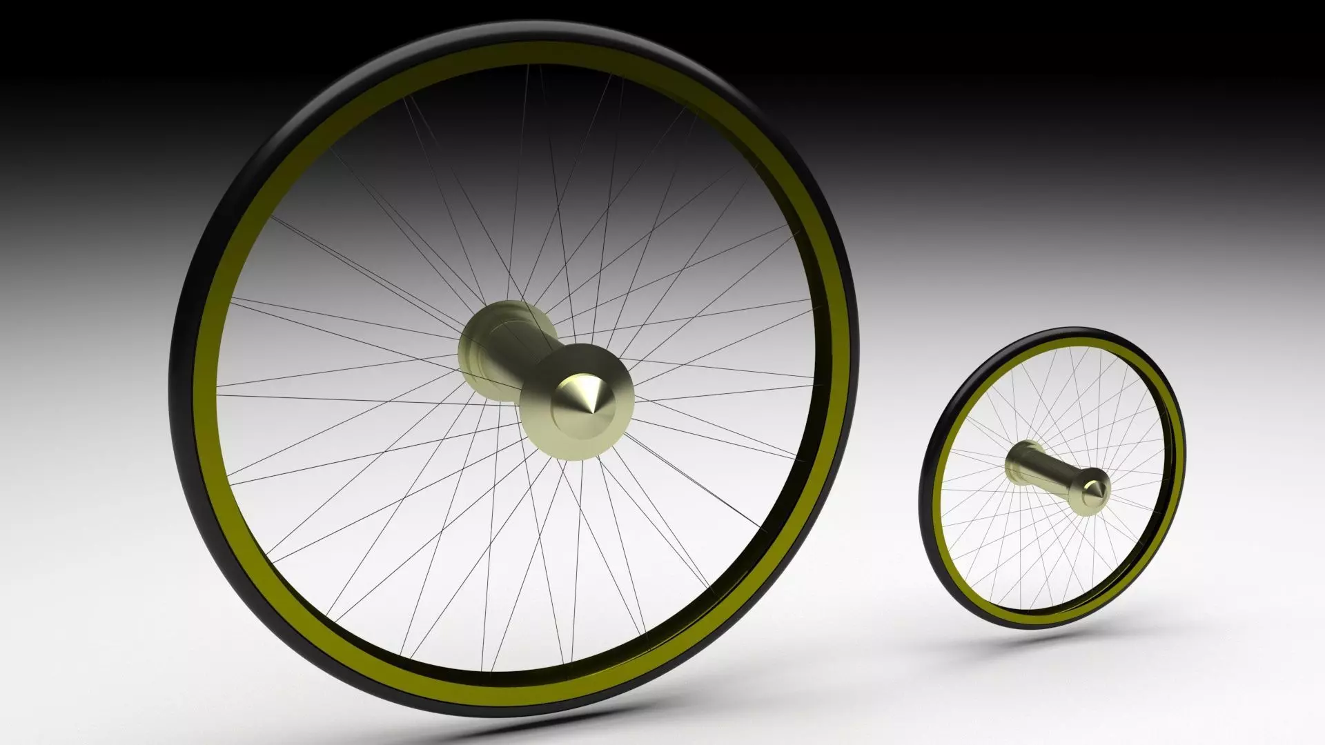 Benz Patent Motorwagen Tires 3D model_0