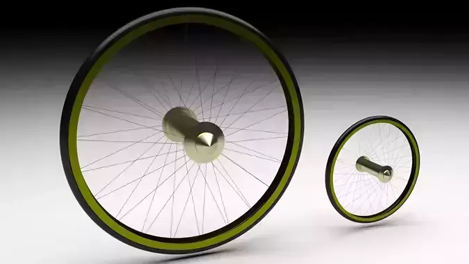 Benz Patent Motorwagen Tires 3D model