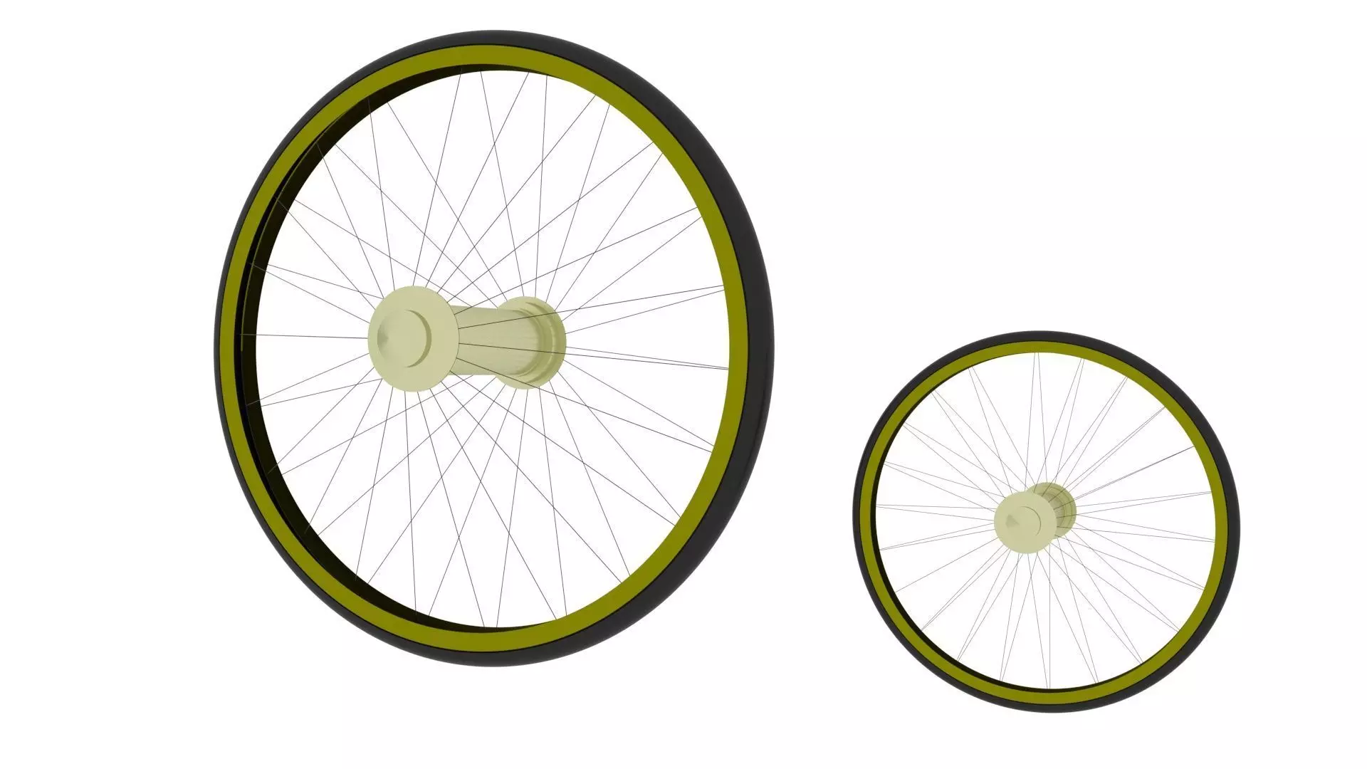 Benz Patent Motorwagen Tires 3D model_11