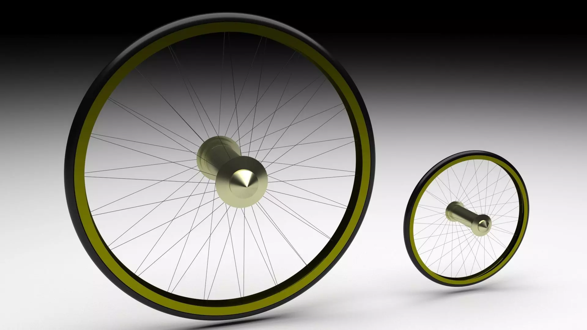 Benz Patent Motorwagen Tires 3D model_7