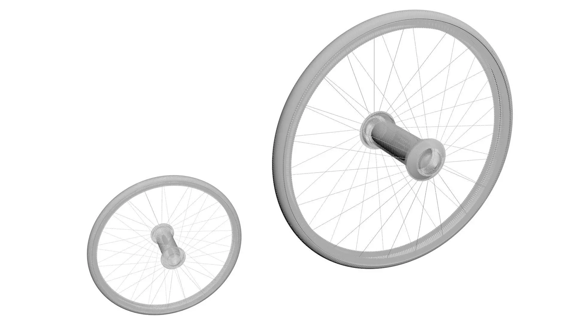 Benz Patent Motorwagen Tires 3D model_21