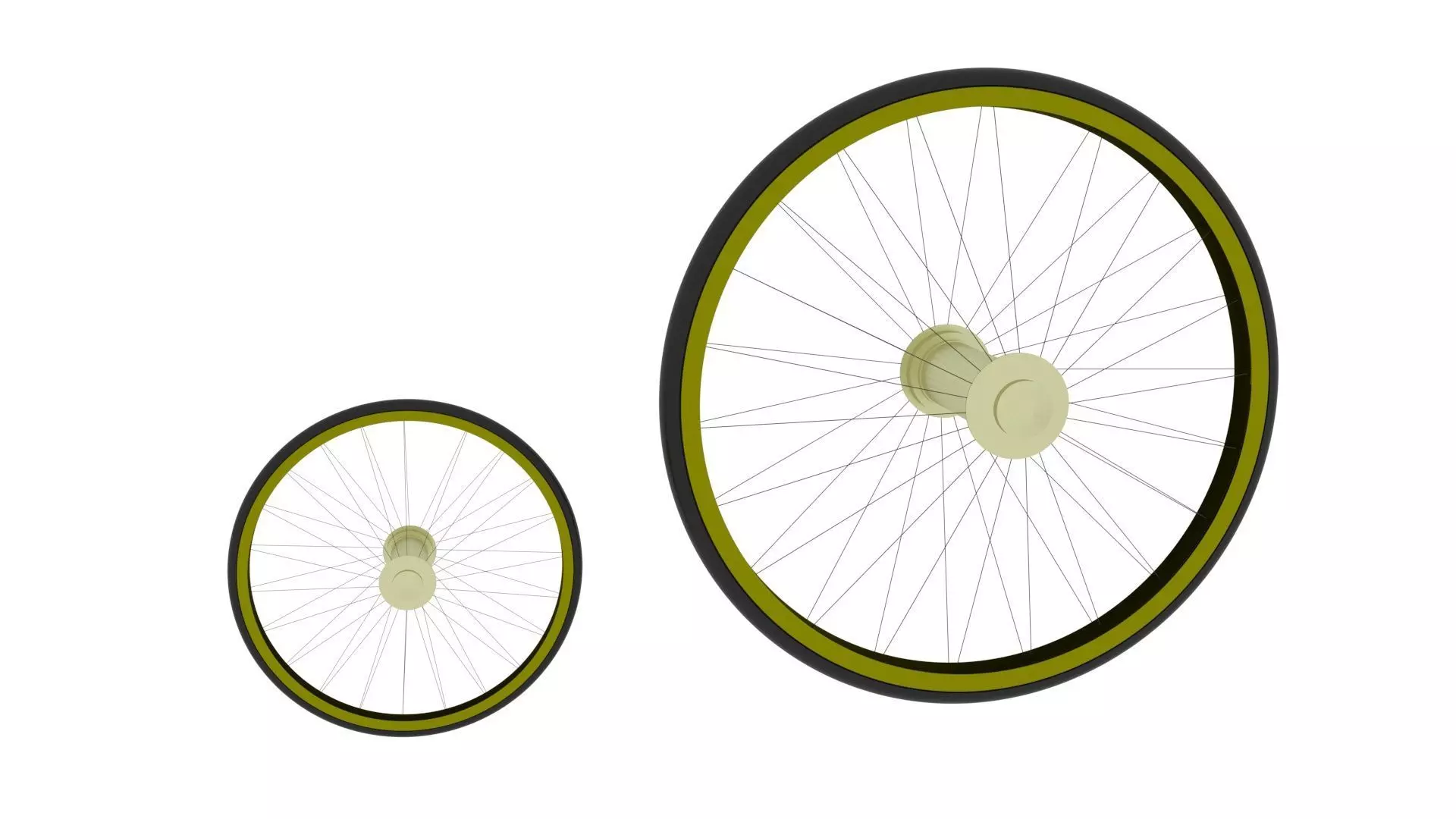 Benz Patent Motorwagen Tires 3D model_13