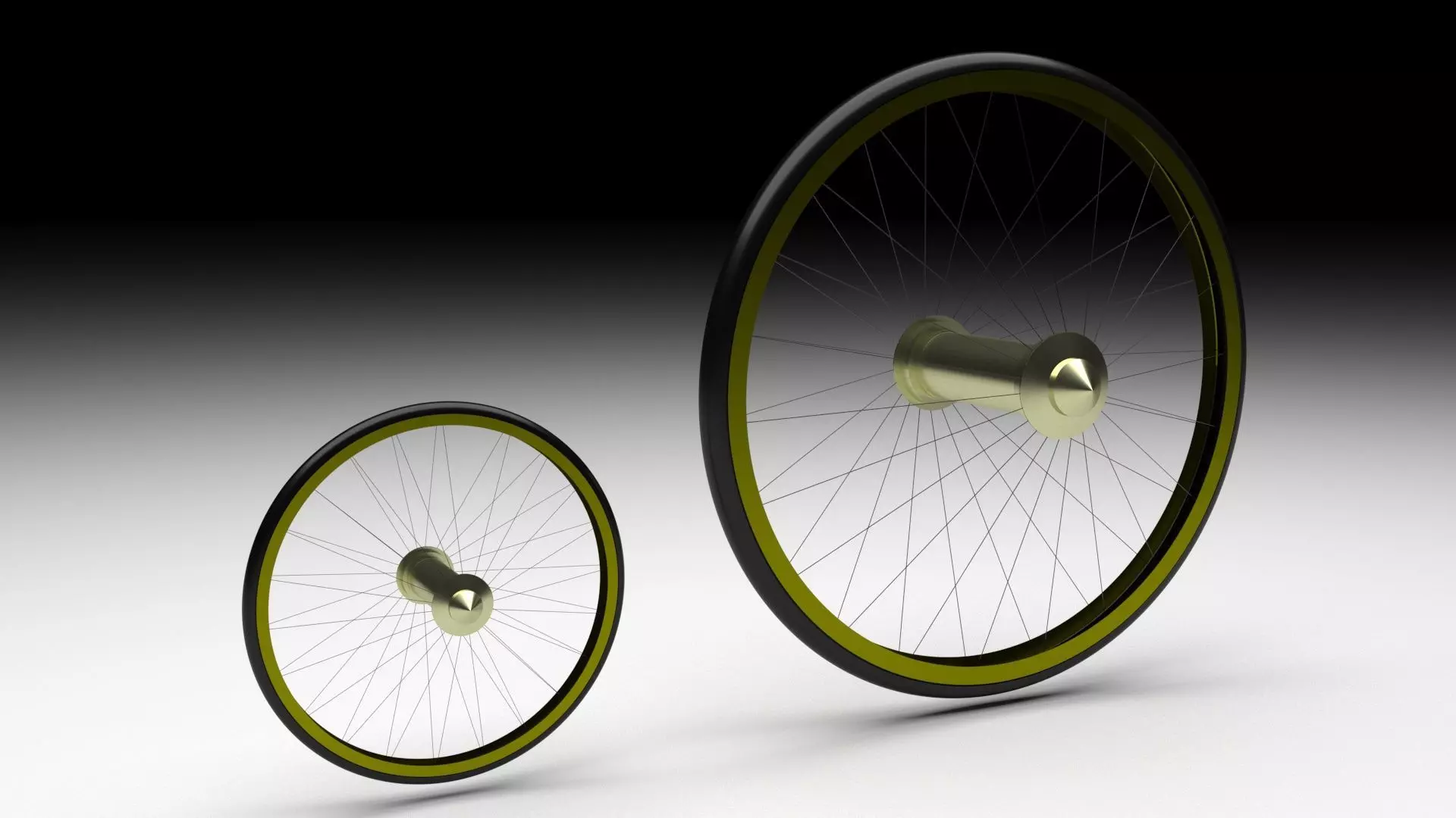 Benz Patent Motorwagen Tires 3D model_3