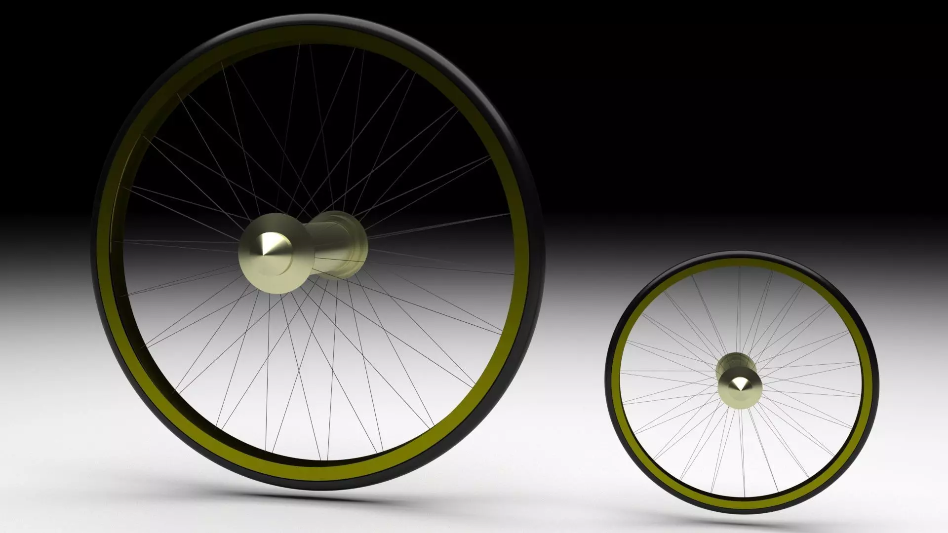 Benz Patent Motorwagen Tires 3D model_1