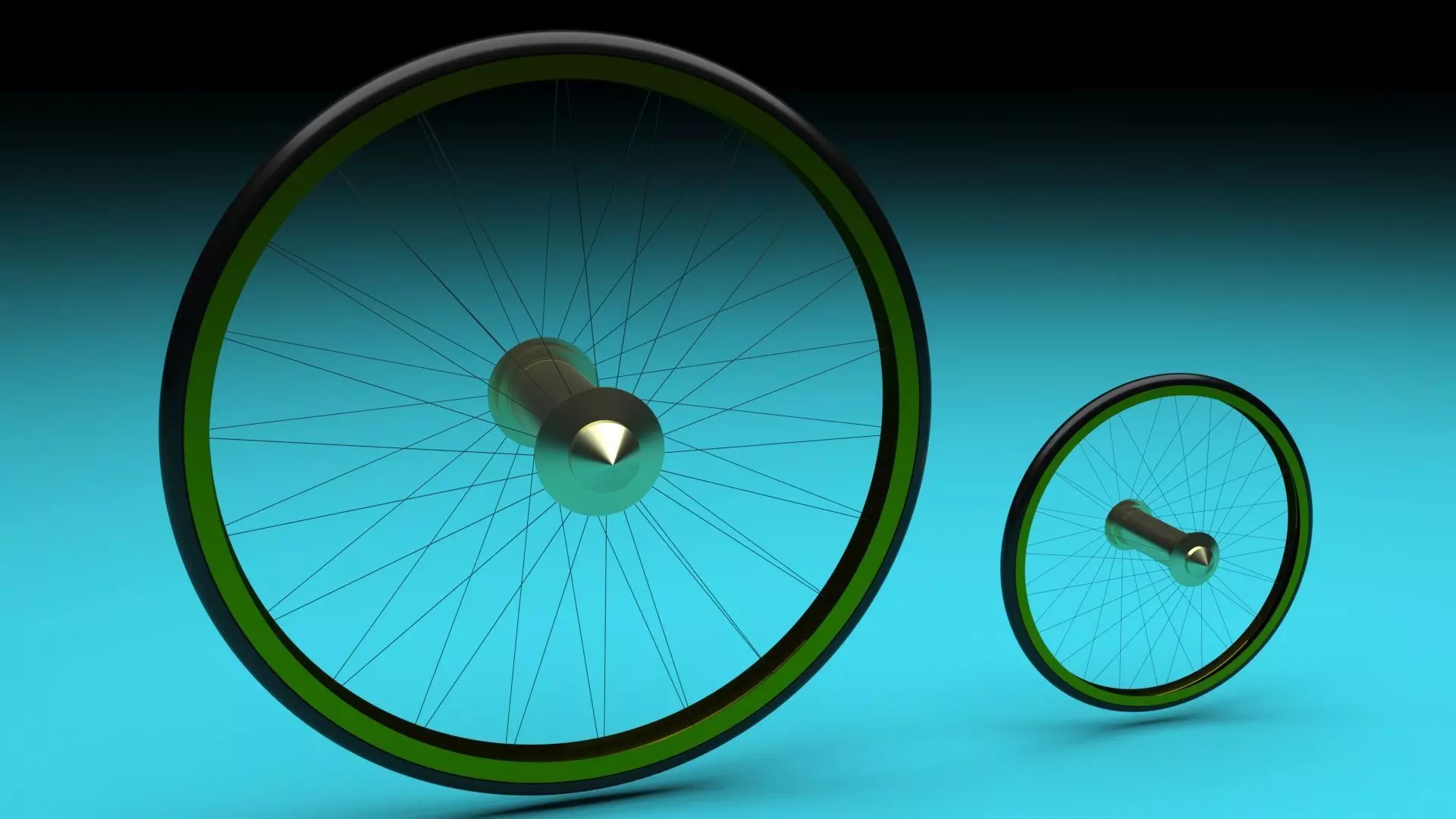 Benz Patent Motorwagen Tires 3D model_8