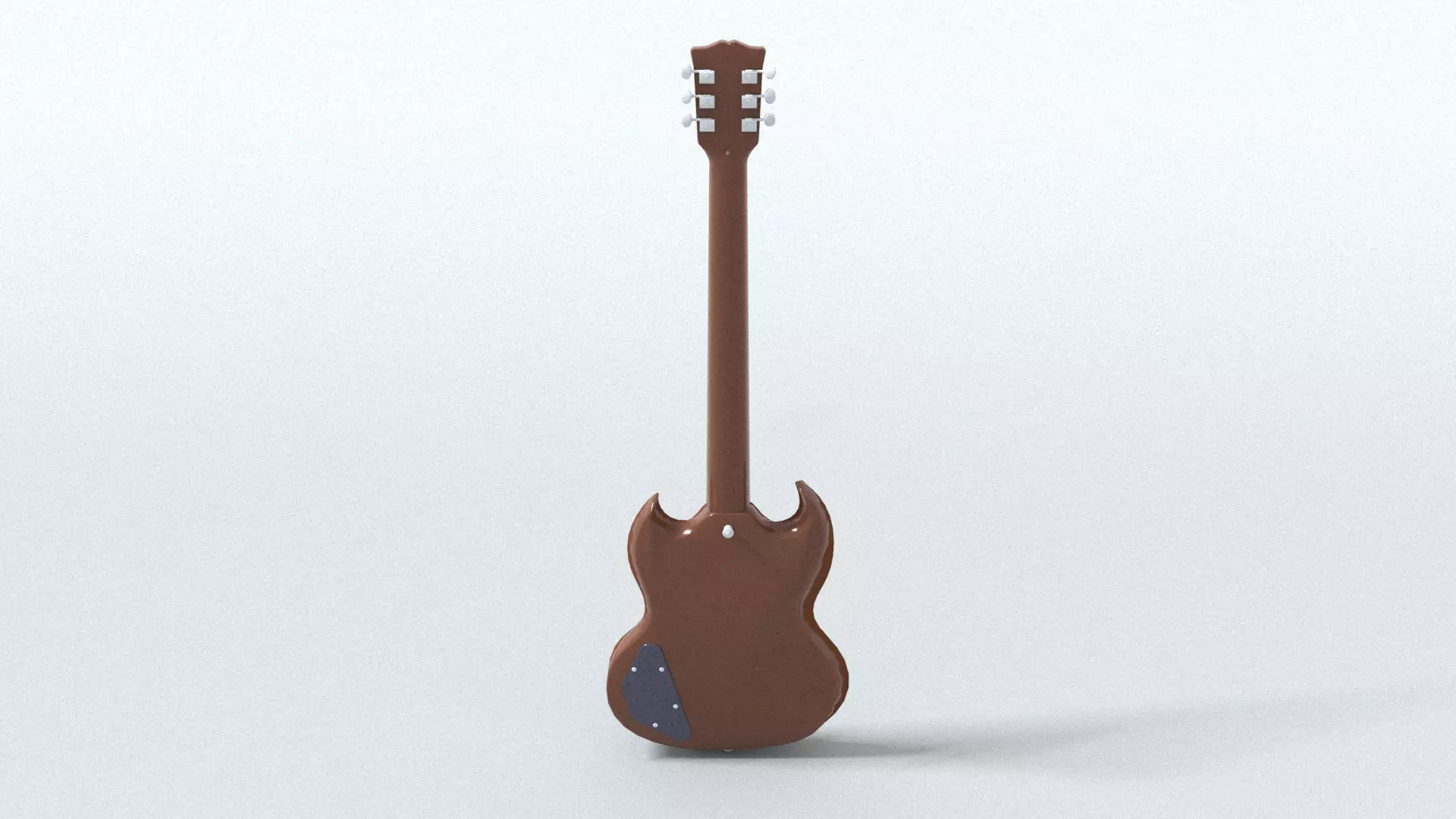 laos SG Style Guitar Low-poly 3D model_3
