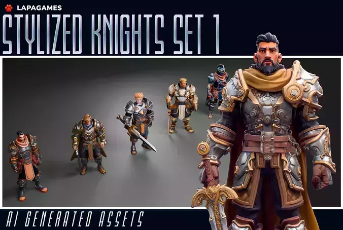 Stylized Knights Set 1