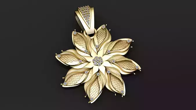 Royal Lotus Bloom Pendant