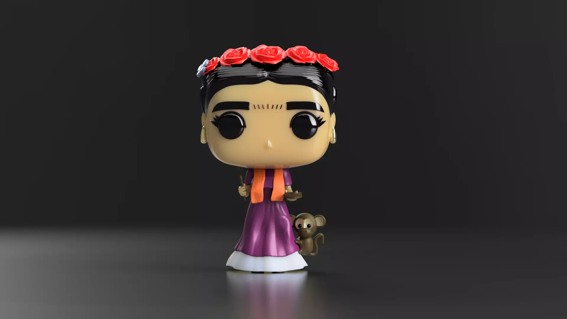Frida Kahlo Funko 3D print model