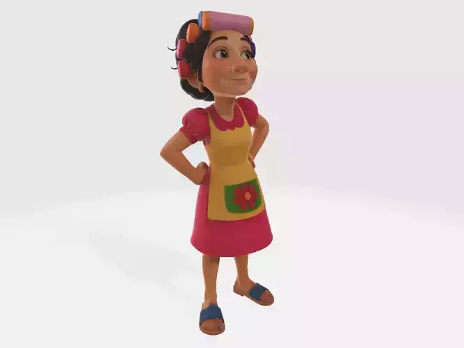 El Chavo del Ocho Cartoon Dona Florinda Model 01