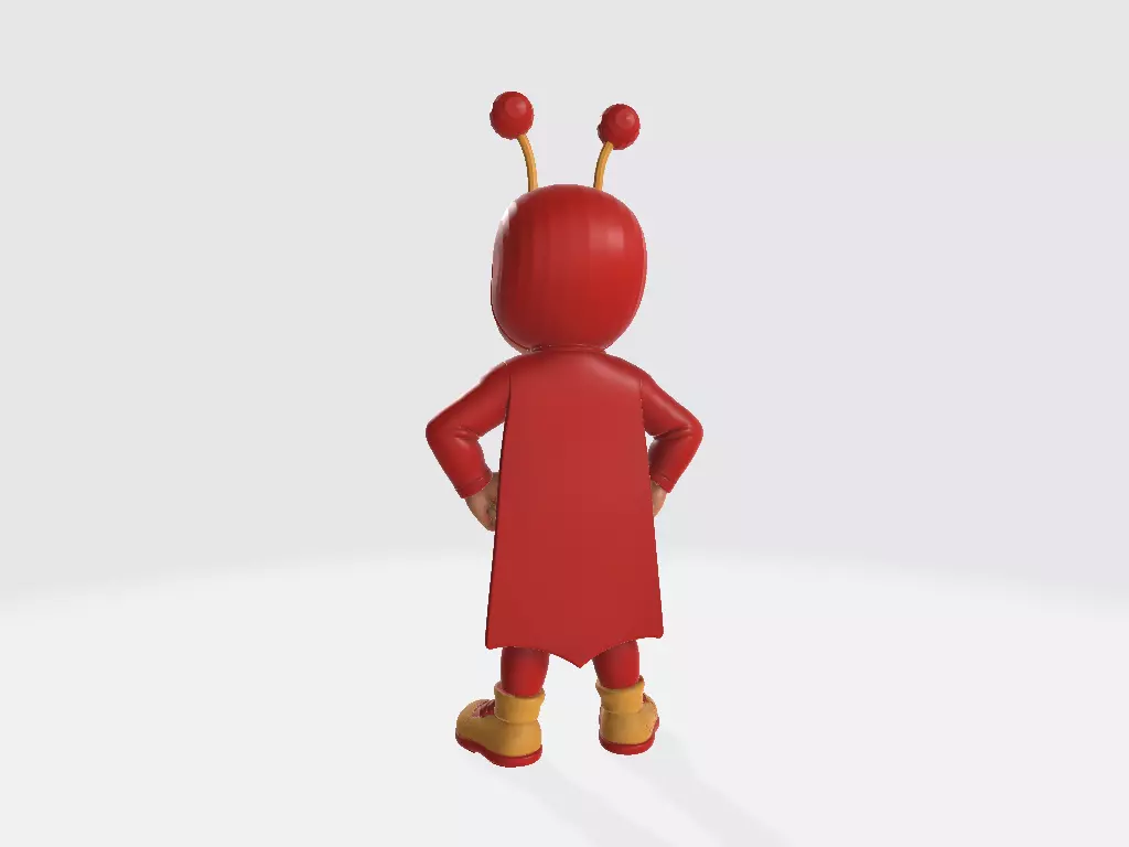 El Chavo del Ocho Cartoon El Chapulin Colorado Model 02 3D print model_2