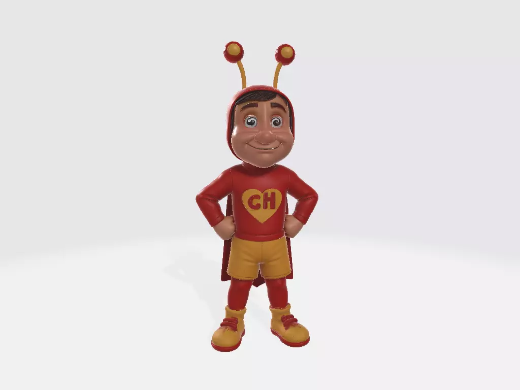 El Chavo del Ocho Cartoon El Chapulin Colorado Model 02 3D print model_0