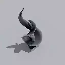 abstract metal statue