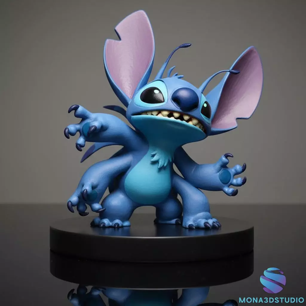 Stitch Four-Armed Power-Up 3D Printable 3D print model_0