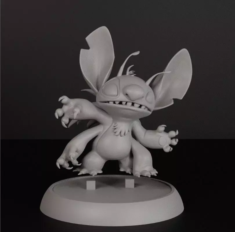 Stitch Four-Armed Power-Up 3D Printable 3D print model_4