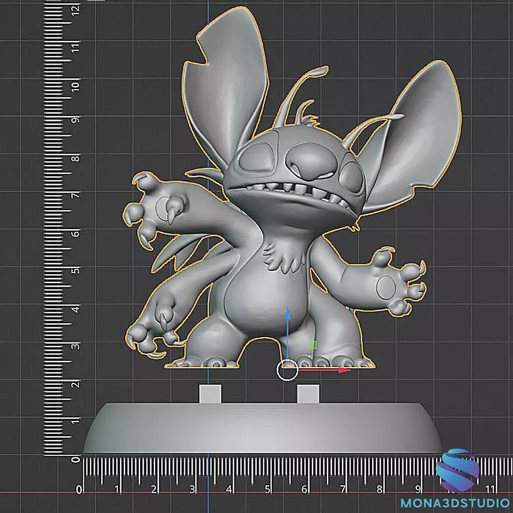 Stitch Four-Armed Power-Up 3D Printable 3D print model_1
