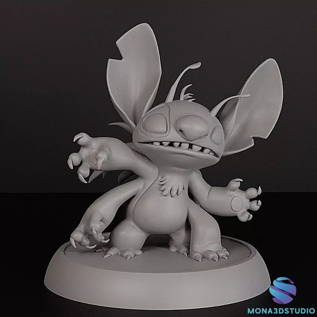 Stitch Four-Armed Power-Up 3D Printable 3D print model_2
