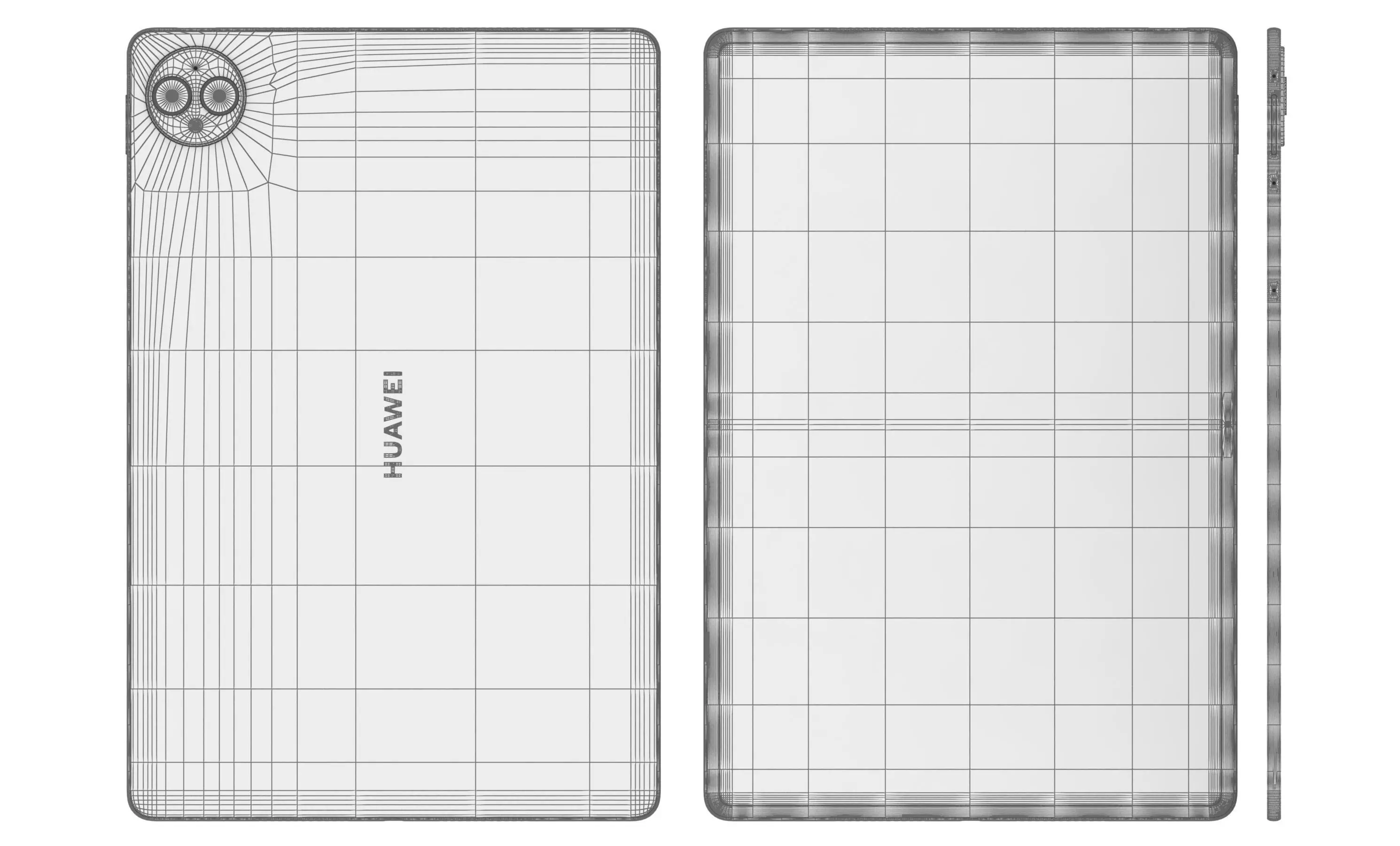 Huawei MatePad Pro 12 2 inch White High Poly 3D model_11