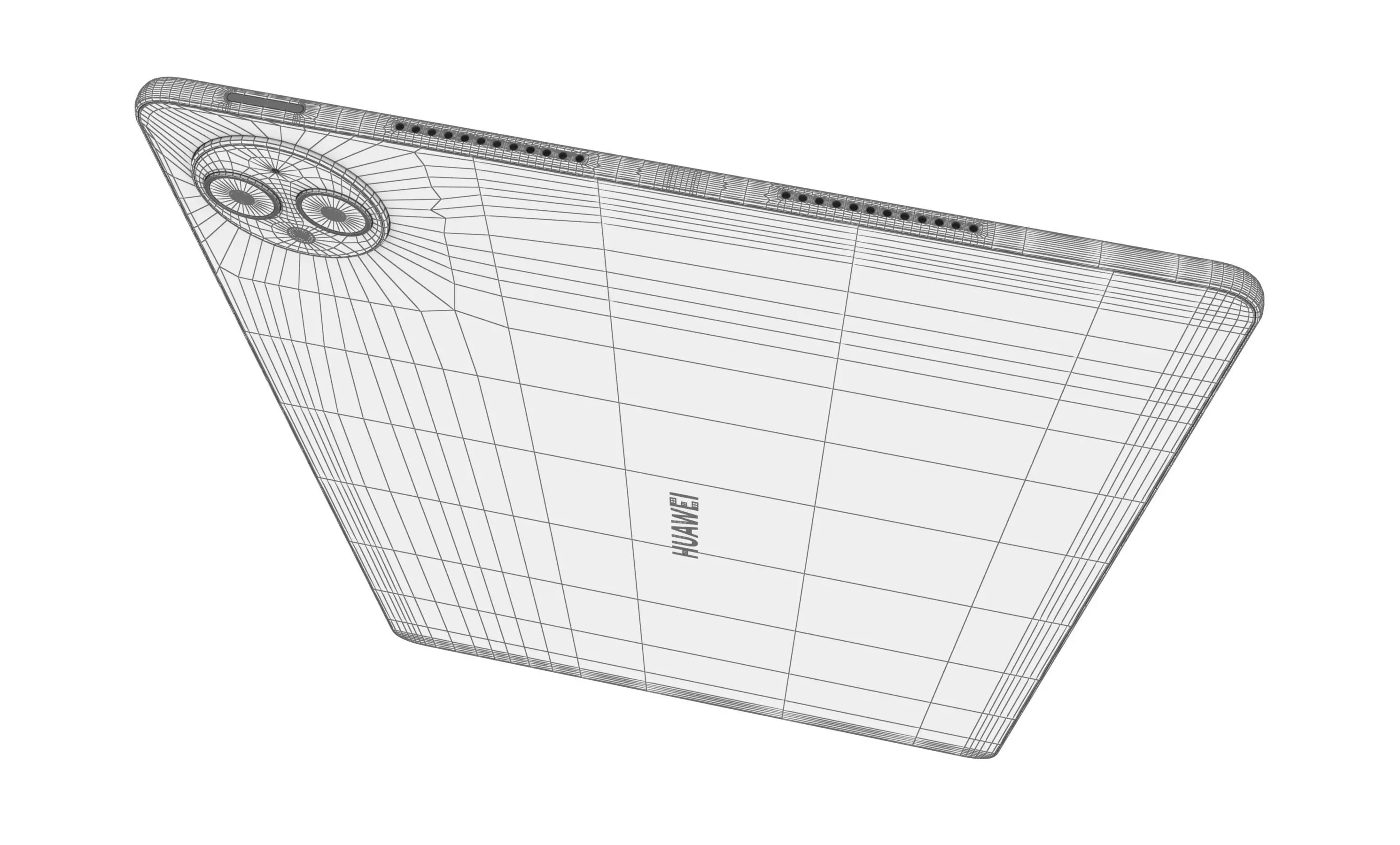 Huawei MatePad Pro 12 2 inch White High Poly 3D model_13