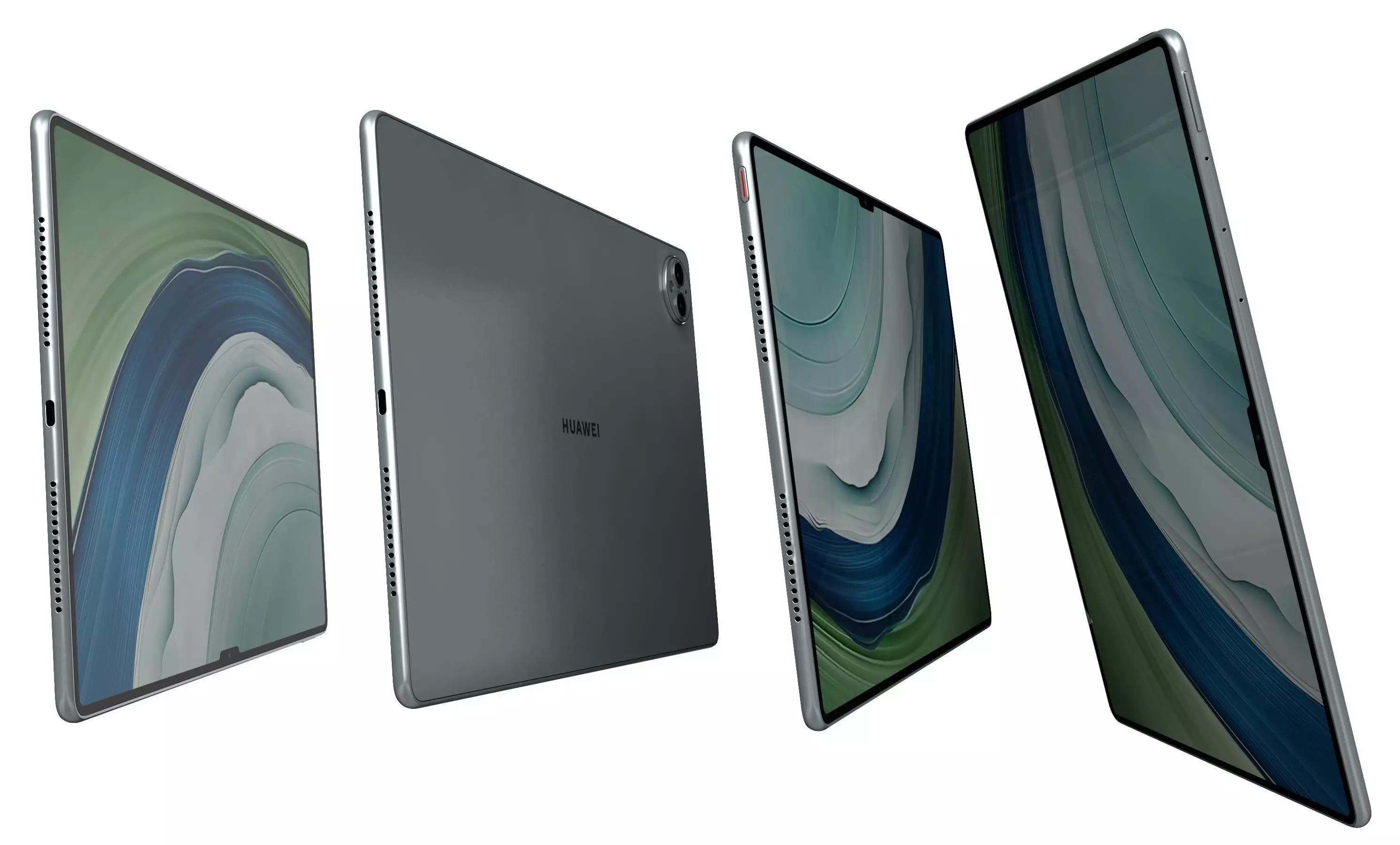 Huawei MatePad Pro 13 2 Green High Poly 3D model_6