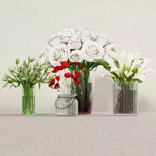 Flower bouquets 05 3D model