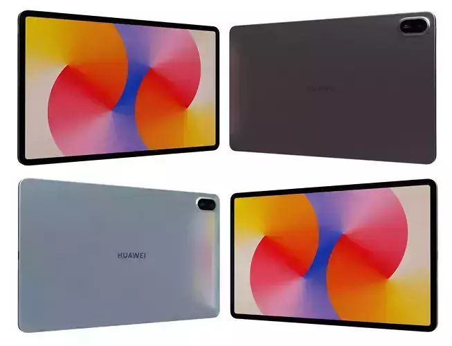 Huawei MatePad SE 11 Gray And Blue High Poly